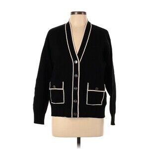 SANDRO Black Maximilien Cardigan - 3 (Large)